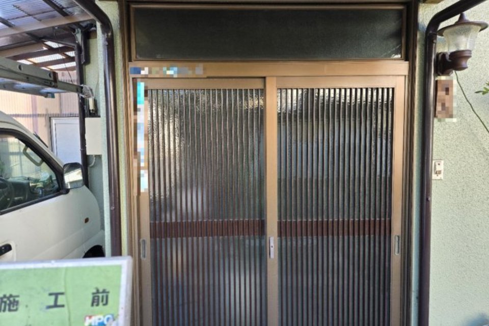 倉敷市西阿知町　T様　玄関扉塗装工事の画像
