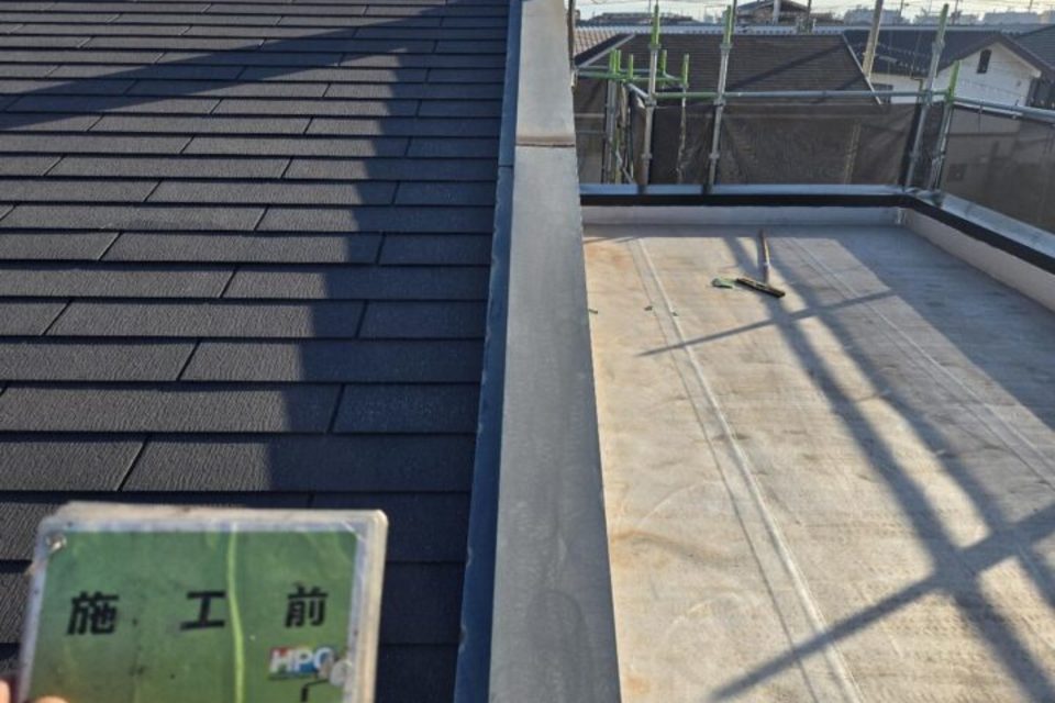 倉敷市中畝　アパートM様　屋根塗装・屋上防水工事の画像
