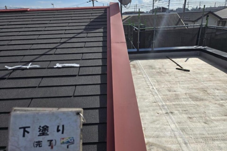 倉敷市中畝　アパートM様　屋根塗装・屋上防水工事の画像