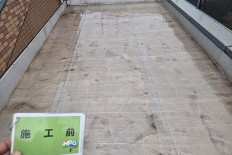 倉敷市中畝　アパートM様　屋根塗装・屋上防水工事の画像