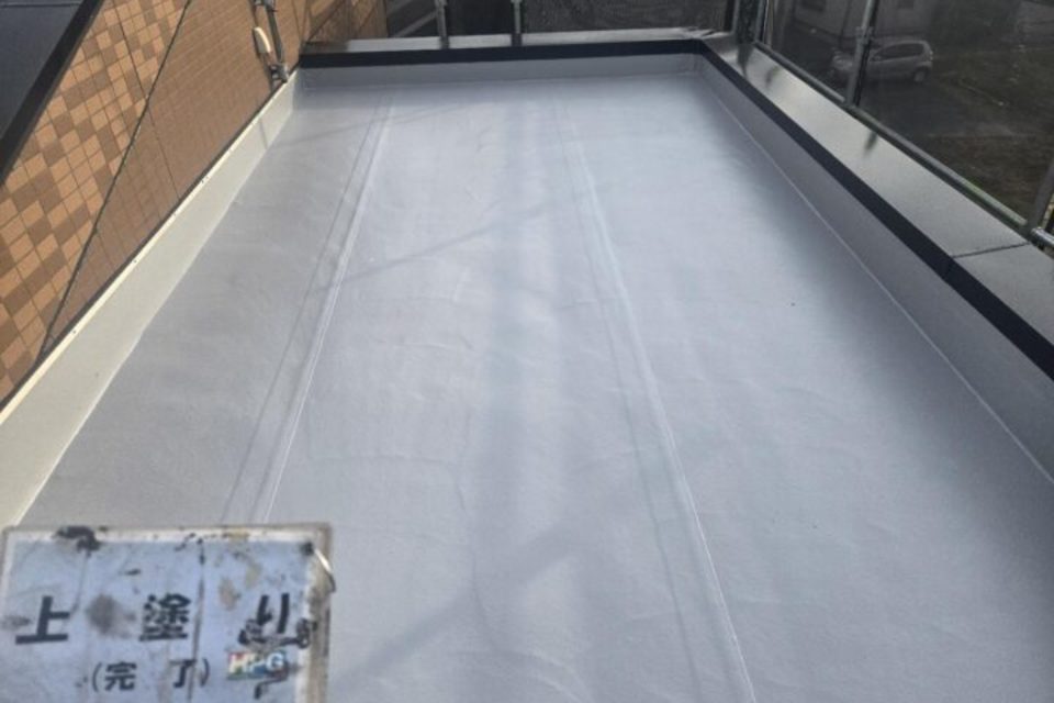 倉敷市中畝　アパートM様　屋根塗装・屋上防水工事の画像