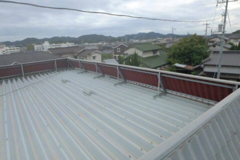 浅口市金光町　アパートS様　屋根塗装工事の画像
