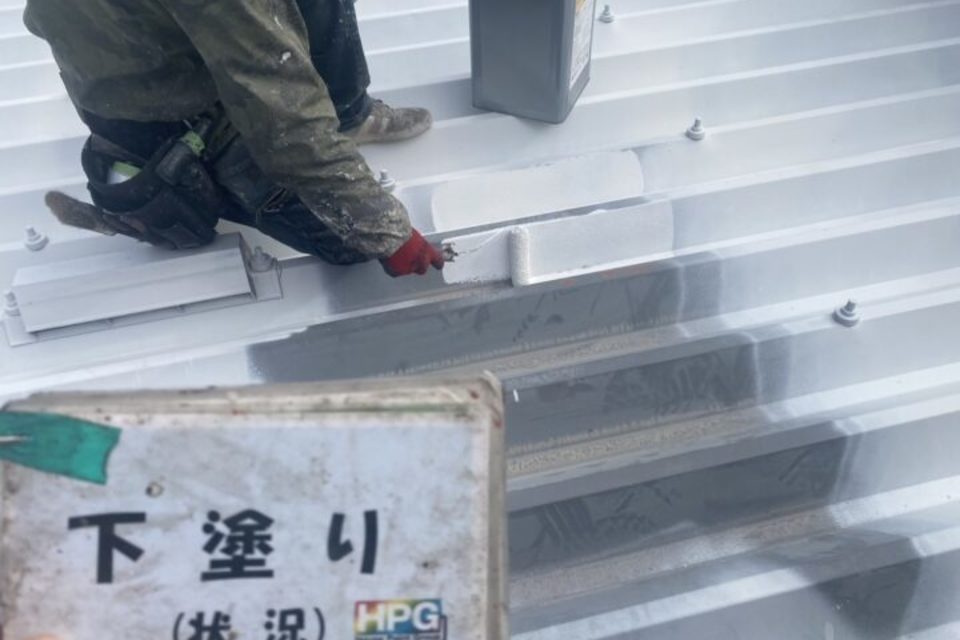 浅口市金光町　アパートS様　屋根塗装工事の画像