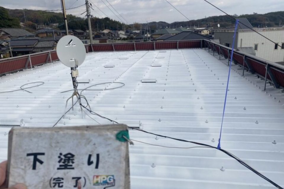 浅口市金光町　アパートS様　屋根塗装工事の画像