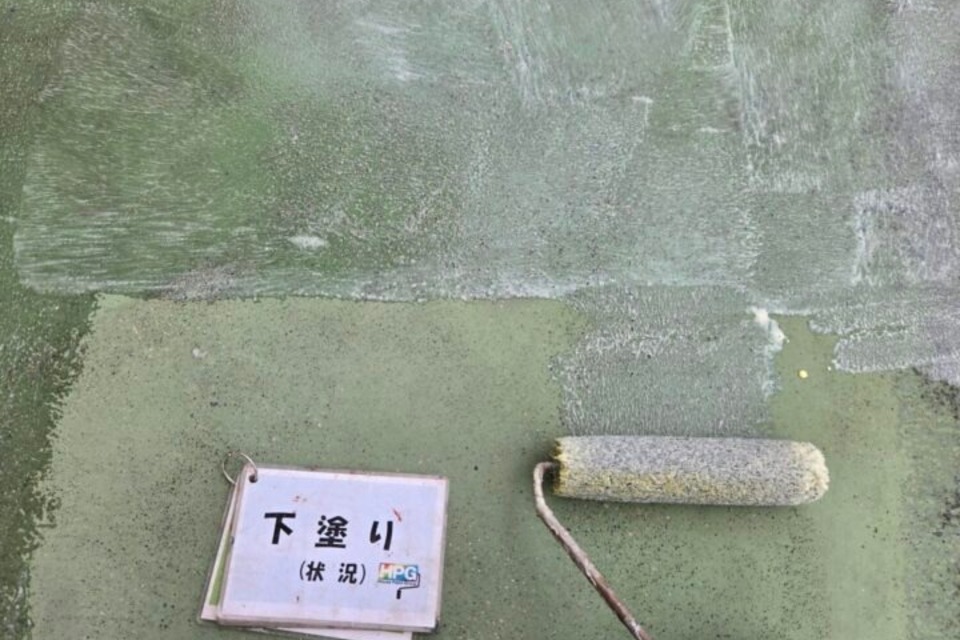 倉敷市　I様邸　ベランダ防水・波板新設工事の画像