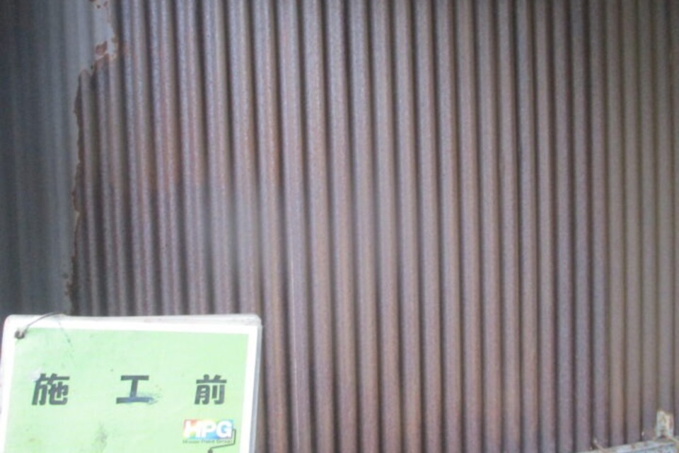 笠岡市　F様邸　車庫塗装工事の画像