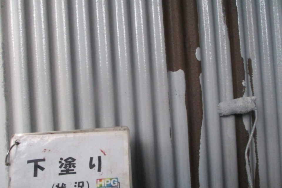 笠岡市　F様邸　車庫塗装工事の画像