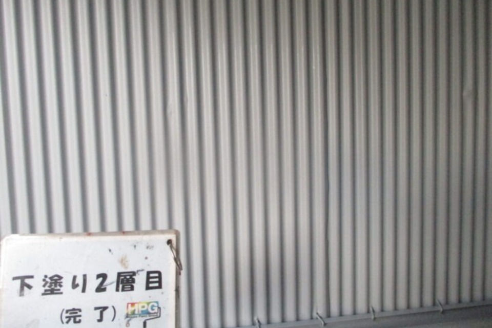 笠岡市　F様邸　車庫塗装工事の画像