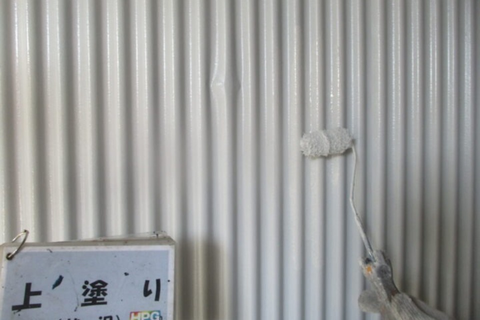 笠岡市　F様邸　車庫塗装工事の画像