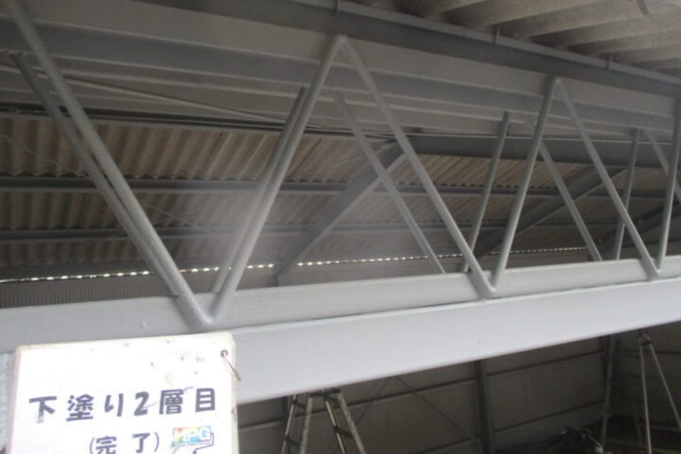 笠岡市　F様邸　車庫塗装工事の画像