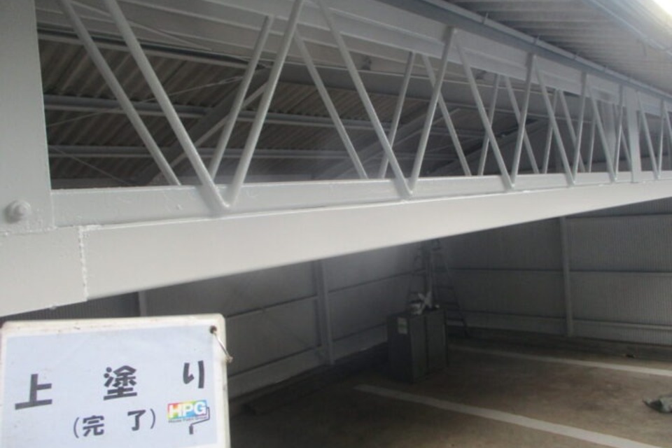 笠岡市　F様邸　車庫塗装工事の画像