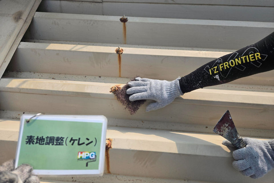 浅口市鴨方町T様　屋根塗装工事の画像