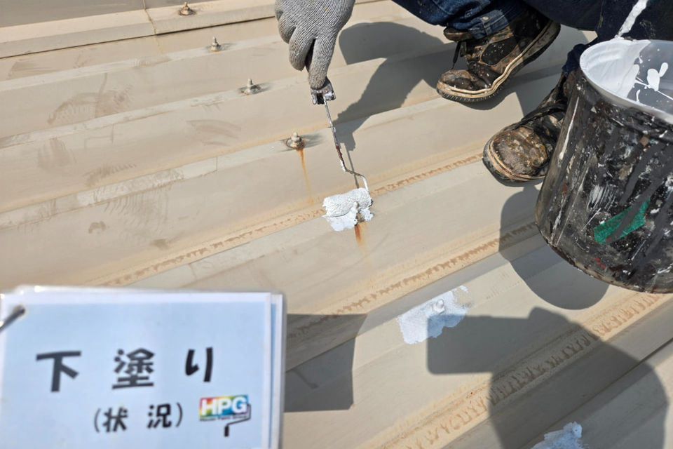浅口市鴨方町T様　屋根塗装工事の画像