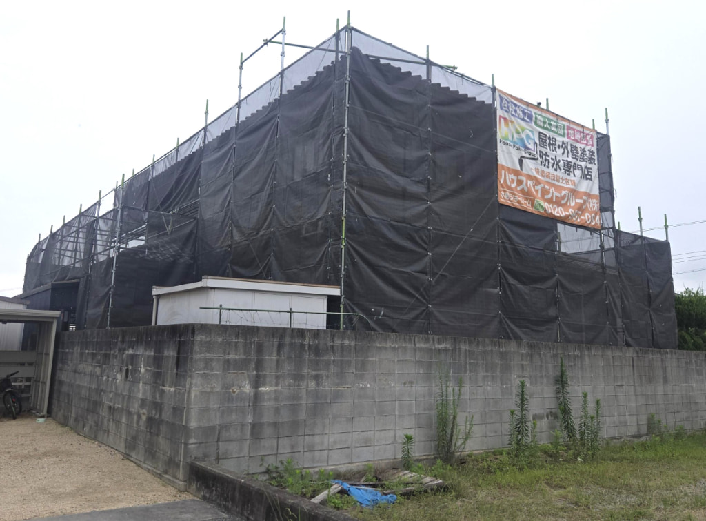 倉敷市　M様邸🏠外壁塗装工事着工しました！！✨の画像