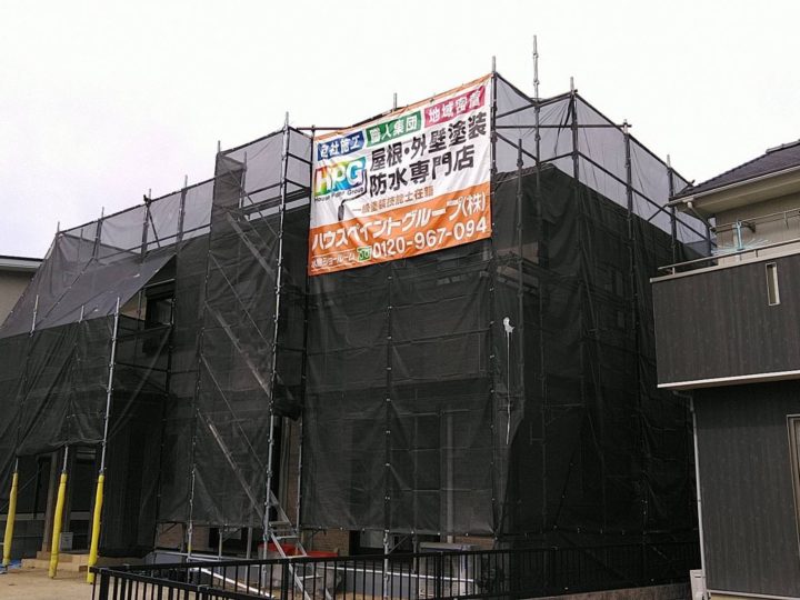 【岡山　倉敷　水島】屋根塗装・外壁塗装・雨漏り専門店　ハウスペイントグループ　　着工しております　