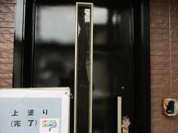 倉敷市児島　Ｔ様邸　玄関ドア塗装工事