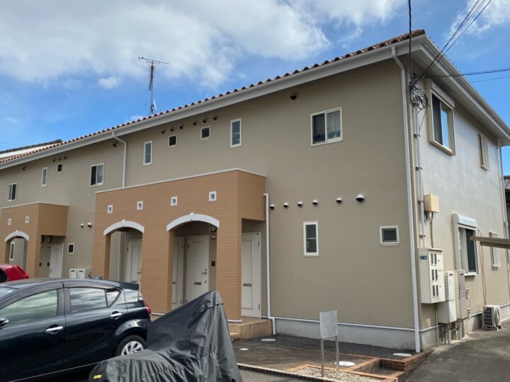 倉敷市児島　アパートS様　外壁塗装工事