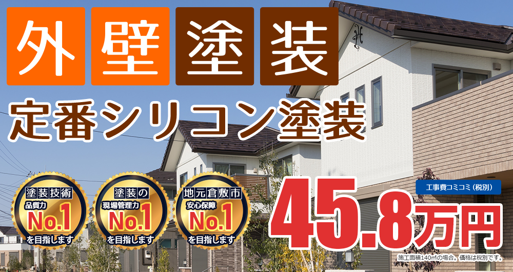 シリコンプラン塗装 45.8万円（税込50.3万円）