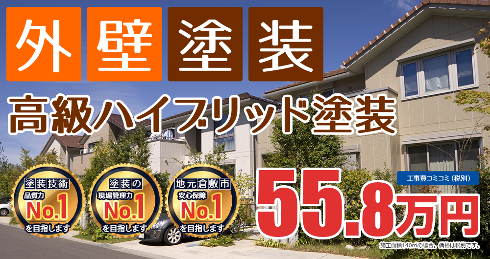美観性シリコンラン塗装 55.8万円（税込61.3万円）
