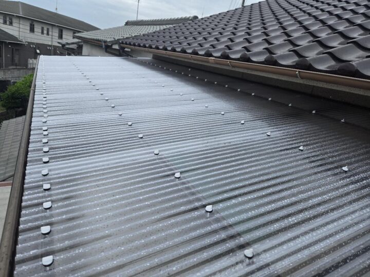 倉敷市玉島　S様　波板撤去新設工事