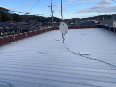 浅口市金光町　アパートS様　屋根塗装工事